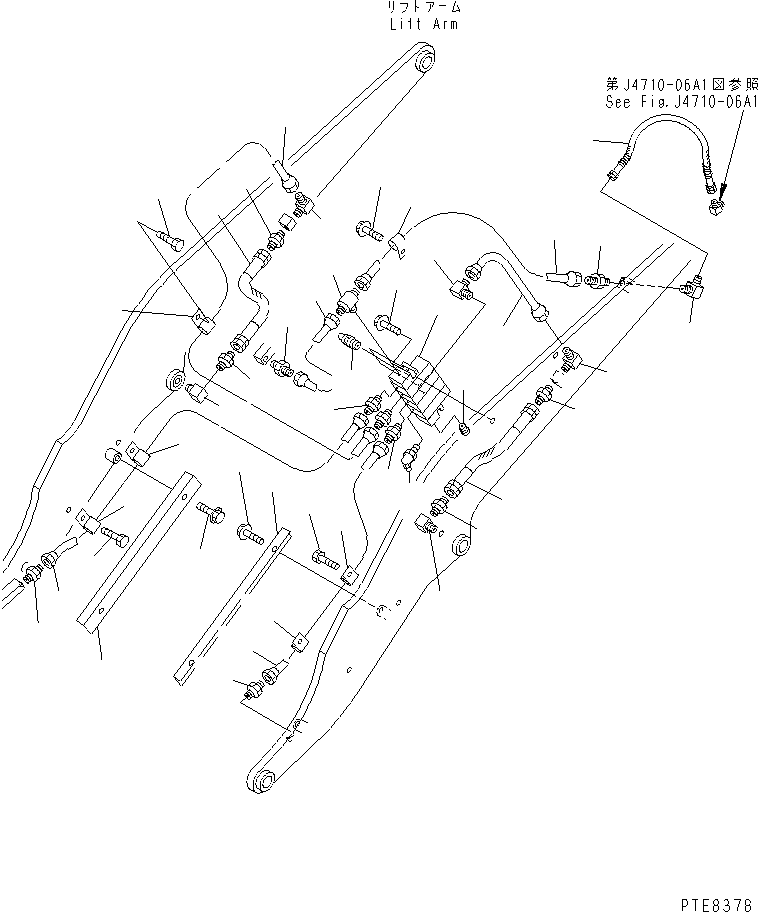 TUBE,L.H. BUCKET PIN 418-S95-2571 KOMATSU