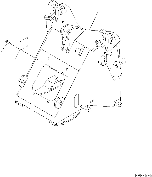 FRAME,FRONT (REWORK) 416-877-2290 KOMATSU