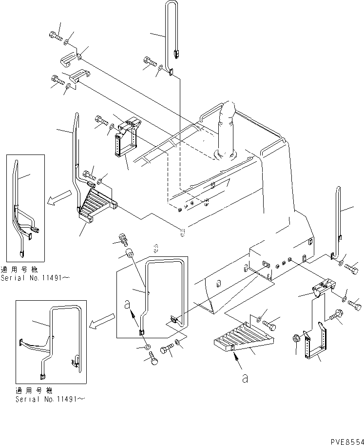 STEP,L.H. 426-54-12673 KOMATSU