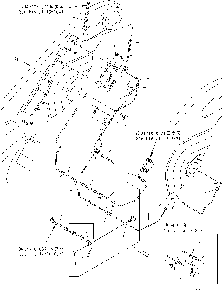 Трубка 427-S95-4750 KOMATSU