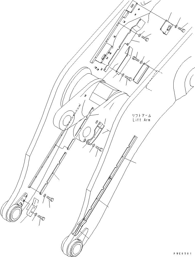Крышка 427-S95-3190 KOMATSU