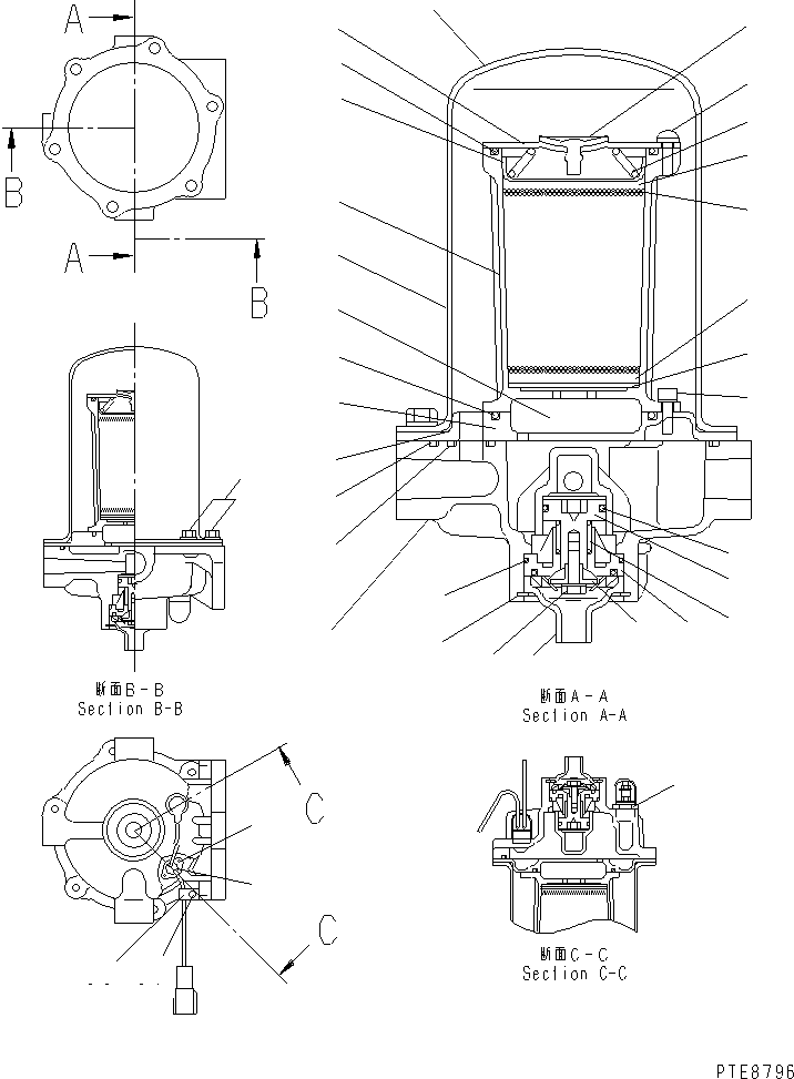 Отопитель 22T-44-21340 KOMATSU