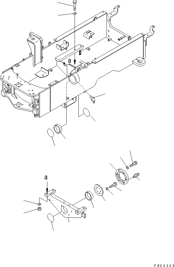 SUPPORT,REAR AXLE 415-46-27111 KOMATSU