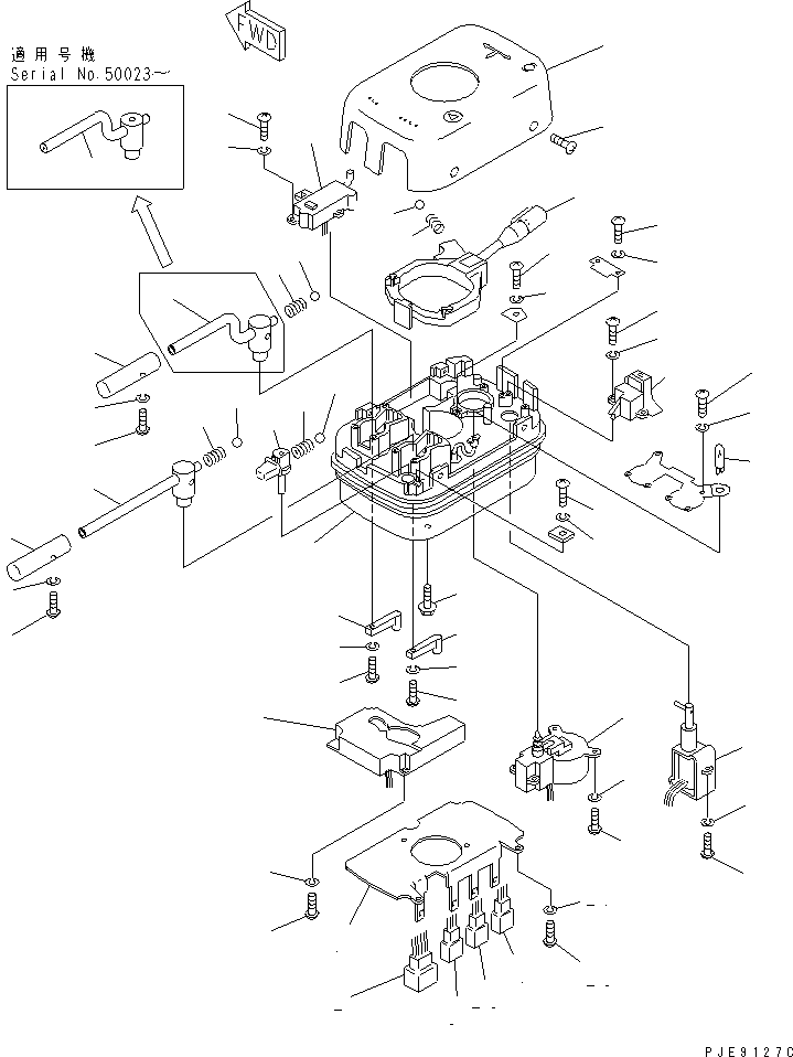 LEVER ASS'Y,F-R \0\421-43-26140 KOMATSU