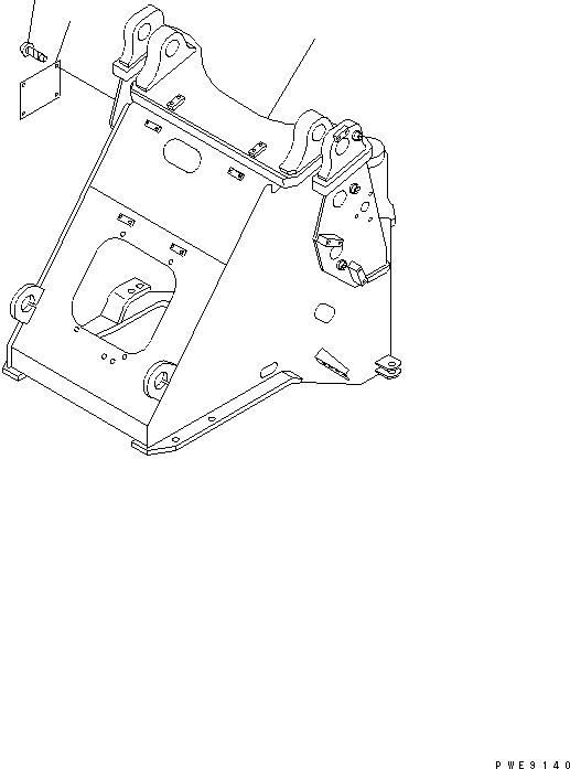 FRAME,FRONT 418-T80-2611 KOMATSU