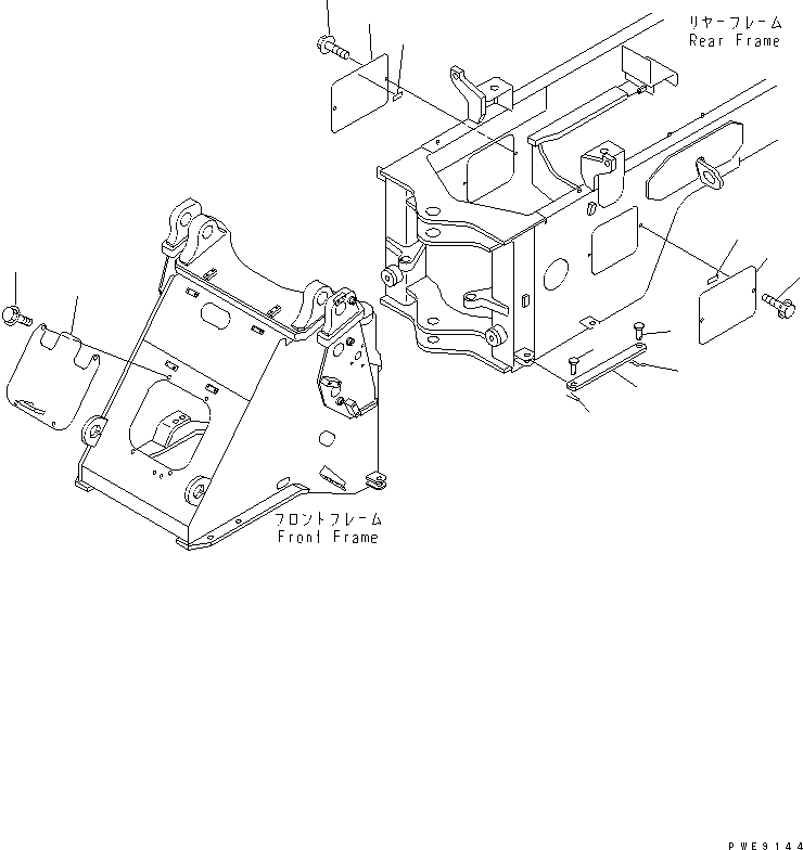 Передняя крышка 418-V88-2220 KOMATSU