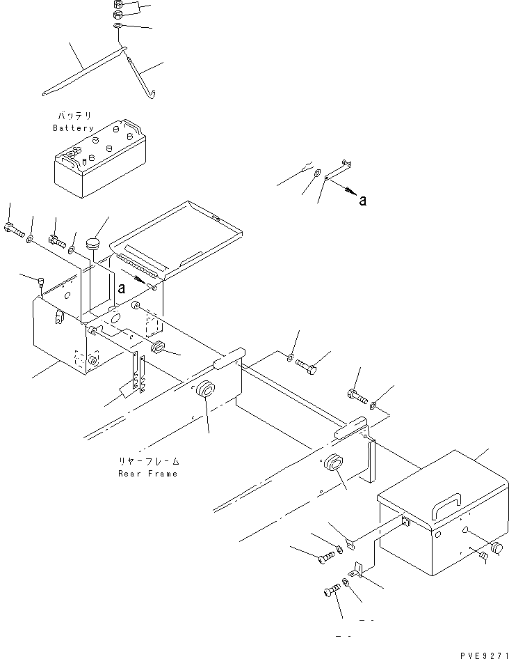 BOX,R.H. 421-Z94-2230 KOMATSU