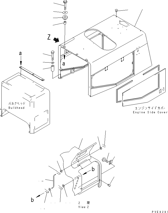 Капот 421-U11-2114 KOMATSU