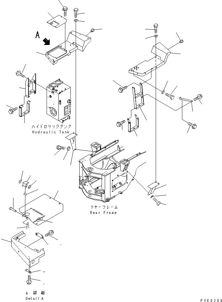 LADDER,R.H. 421-Z94-2140 KOMATSU