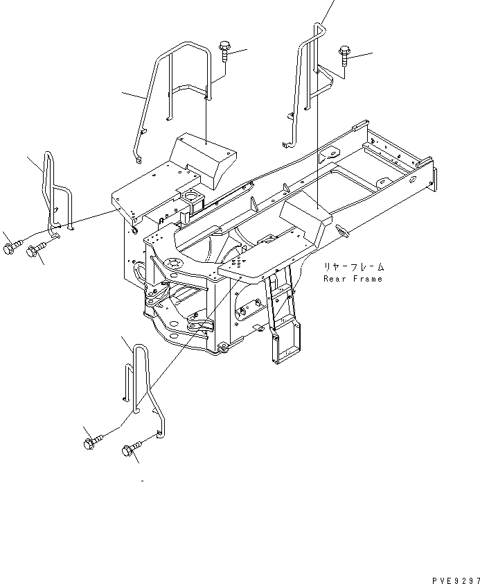 HAND RAIL,R.H. 421-Z94-2161 KOMATSU