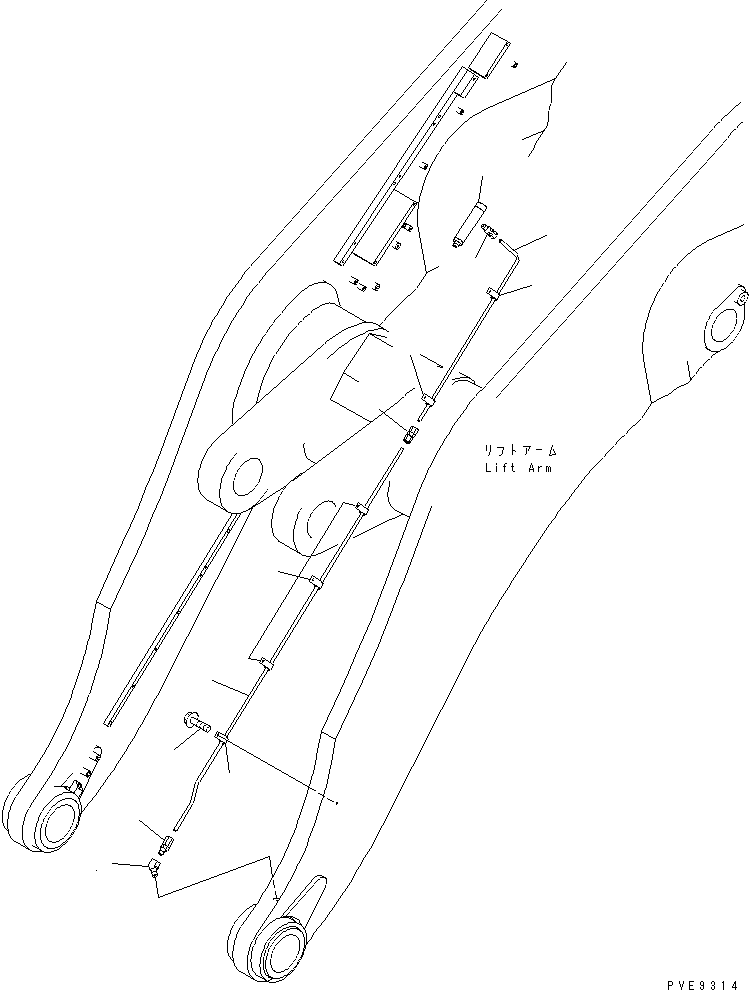Трубка 427-S95-2960 KOMATSU