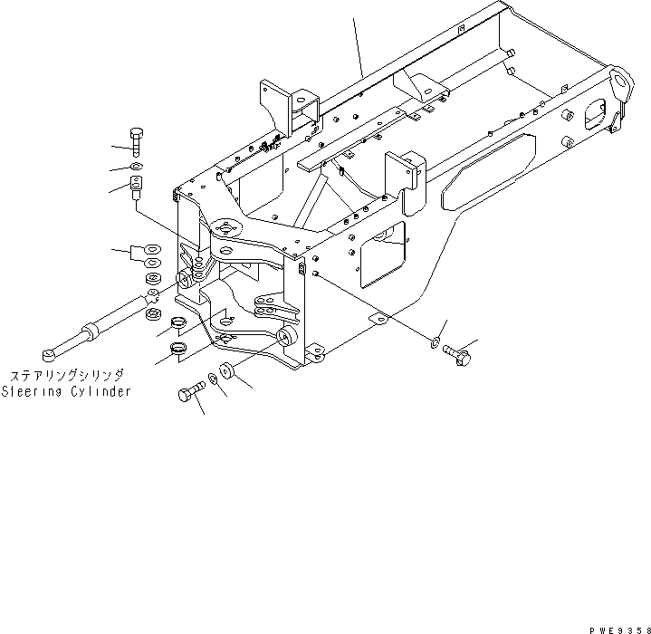 Задняя рама 417-T80-2110 KOMATSU