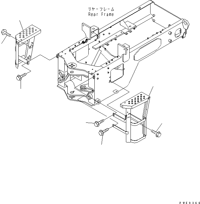 LADDER,R.H. 417-54-24920 KOMATSU