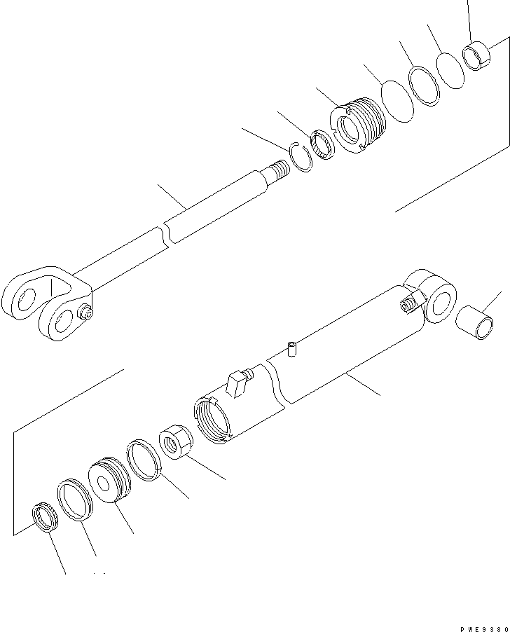 CYLINDER,L.H. 721-11-11780 KOMATSU