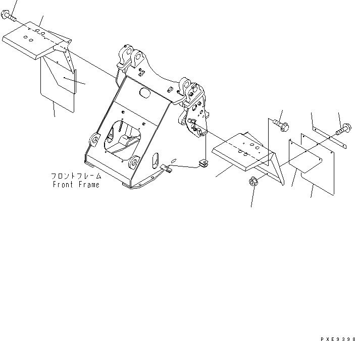 PLATE,L.H. 417-T80-2210 KOMATSU