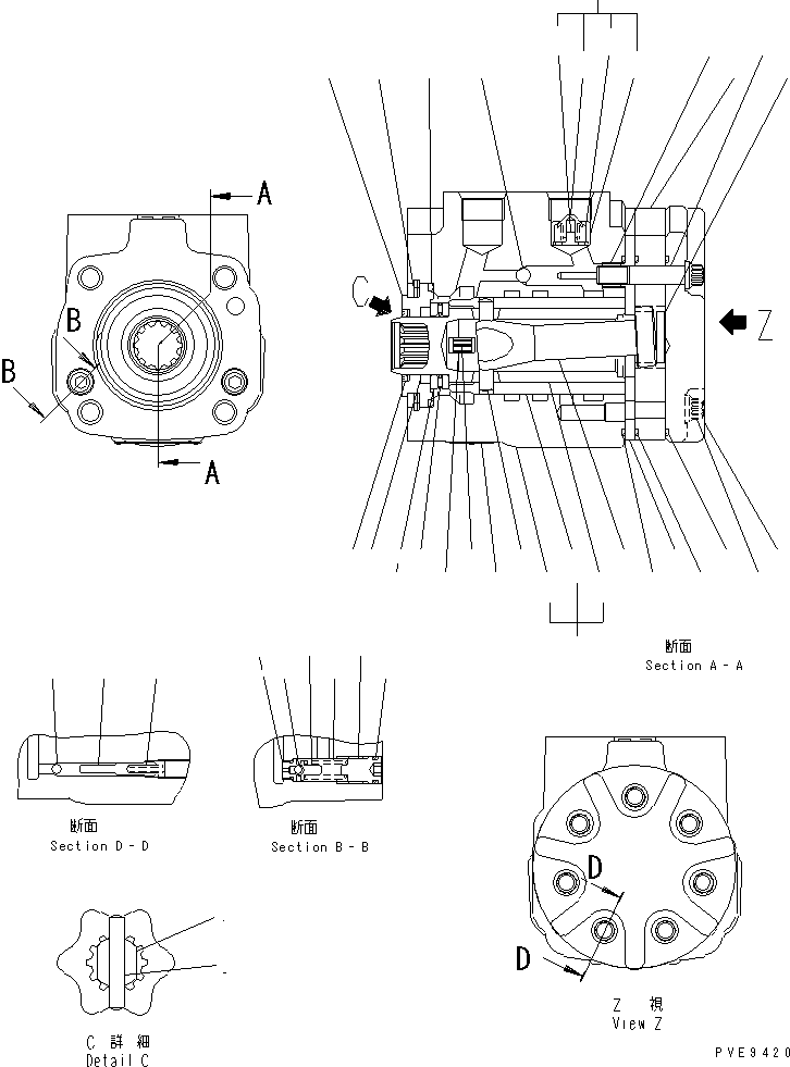 VALVE ASS'Y,STEERING 419-64-25802 KOMATSU