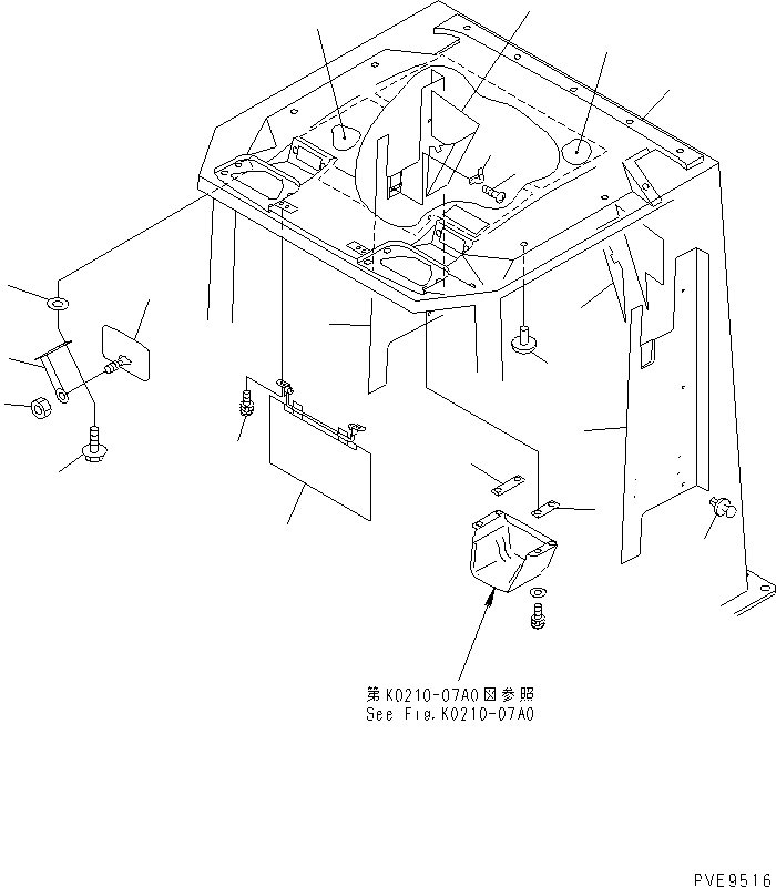 COVER,REAR R.H. 419-926-2840 KOMATSU