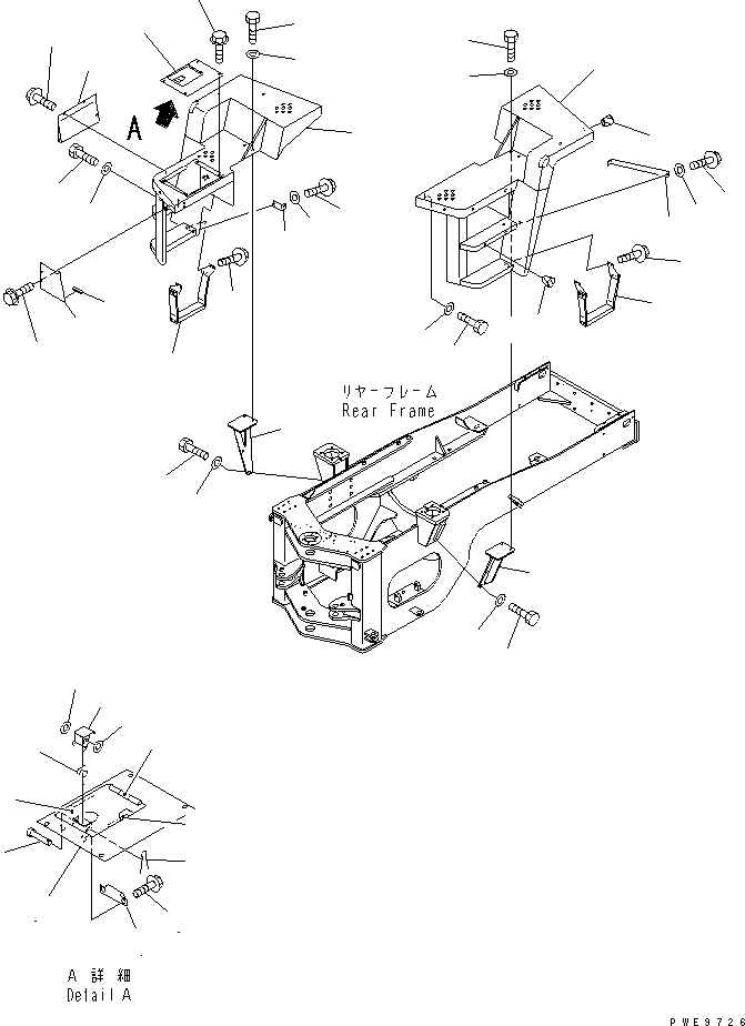 FLOOR,L.H. 424-54-24651 KOMATSU