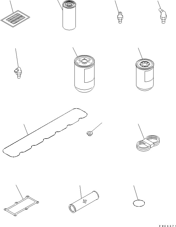 TABLE,SPARE PARTS 424-98-23112 KOMATSU