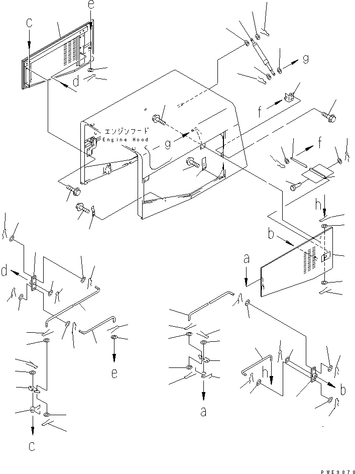 Дверь левая 424-54-21630 KOMATSU