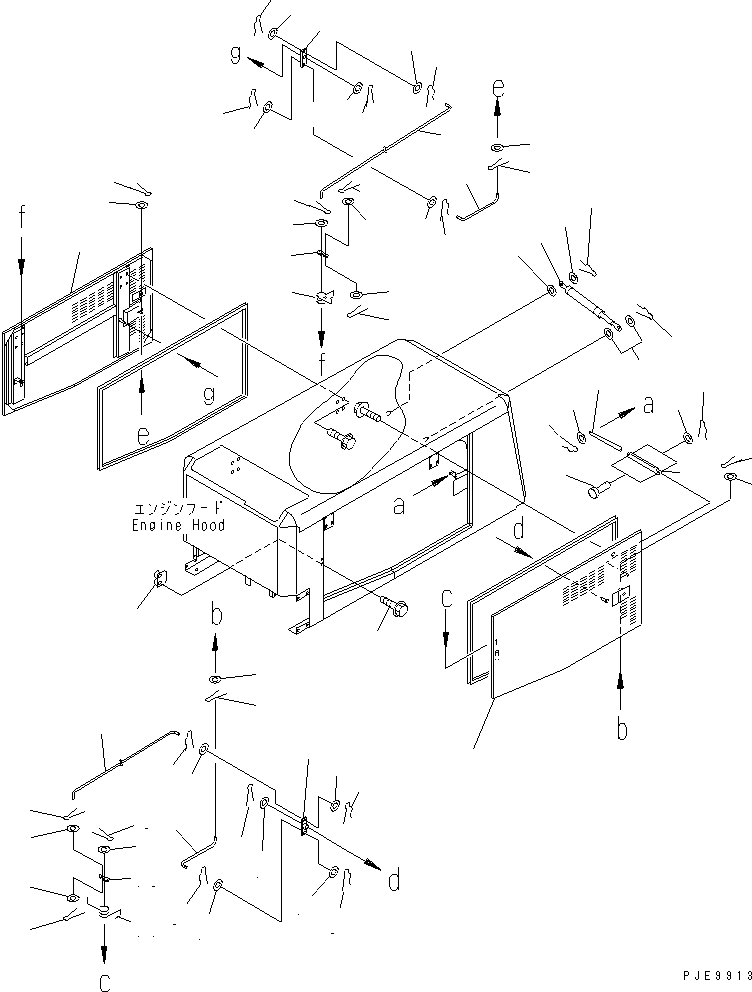 ROD,L.H. 419-54-23231 KOMATSU