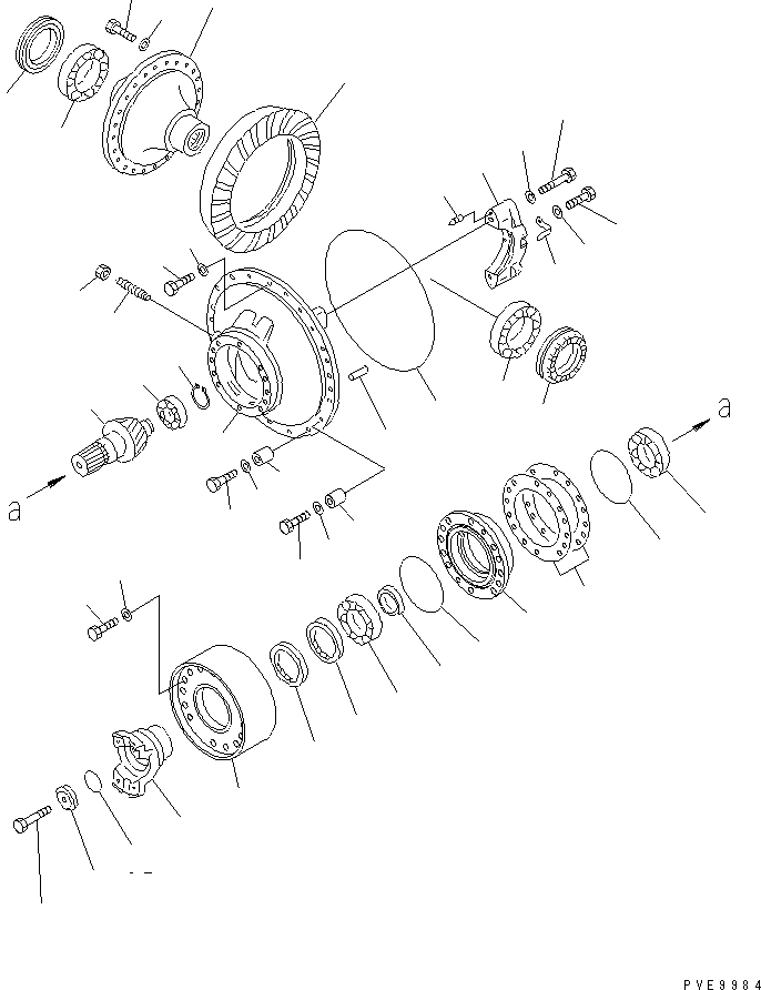 PINION ASS'Y 41K-23-11700 KOMATSU