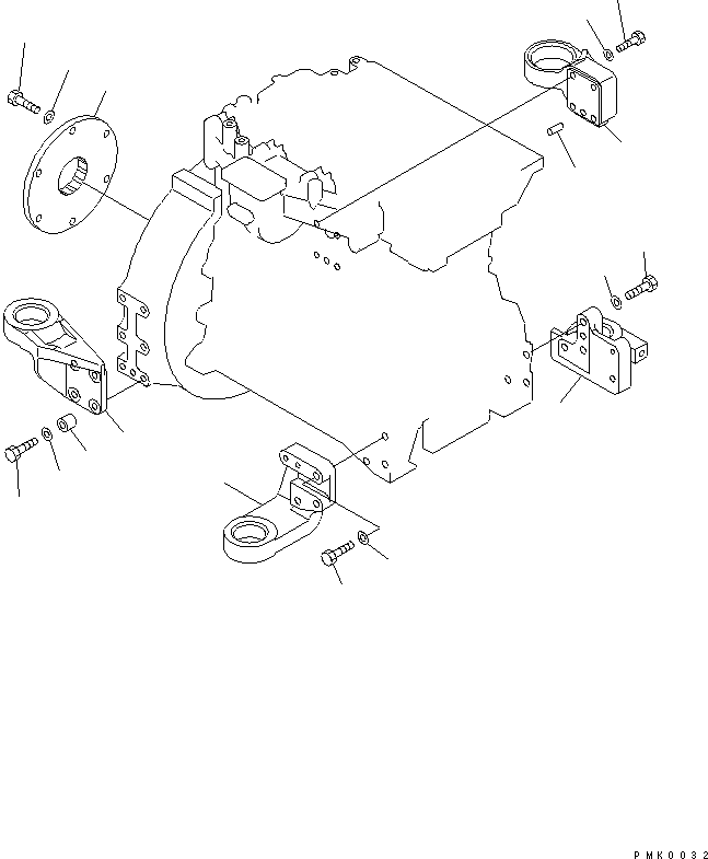 Болт \0\21W-01-15150 KOMATSU