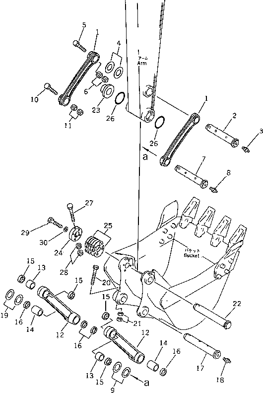 Звено в сборе 203-70-00142 KOMATSU