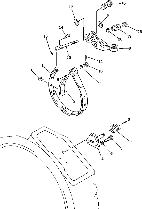 INERTIA BRAKE A. 141-10-33003 KOMATSU