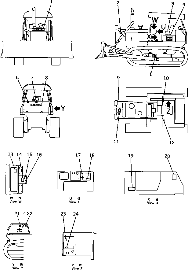 PLATE¤ OPERATING,MAIN CLUTCH 09687-00070 KOMATSU