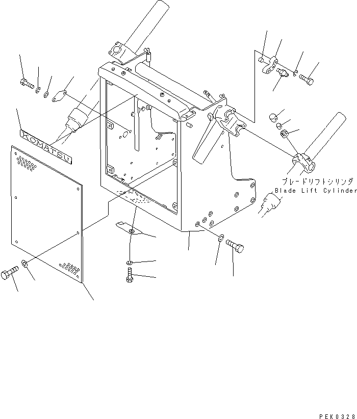 GUARD,RADIATOR 130-A46-2240 KOMATSU