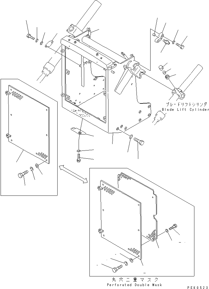 GUARD,RADIATOR 134-54-31111 KOMATSU
