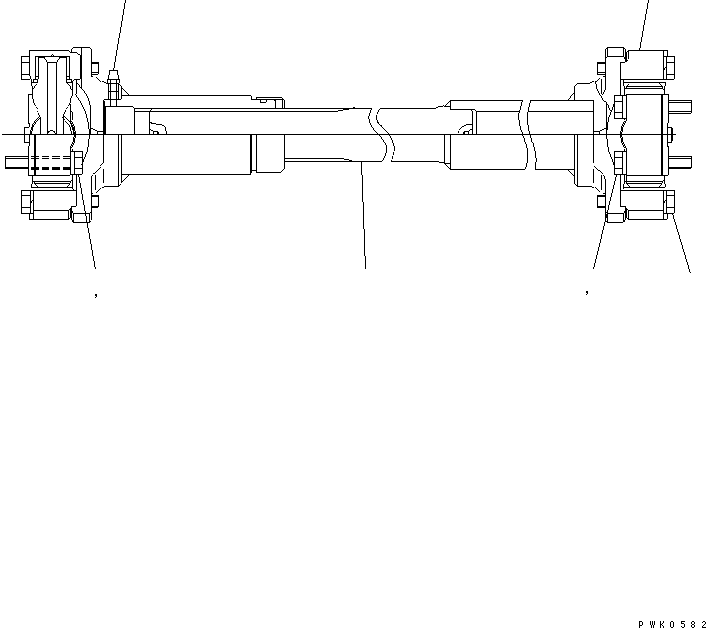 Вал в сборе 124-X60-3300 KOMATSU