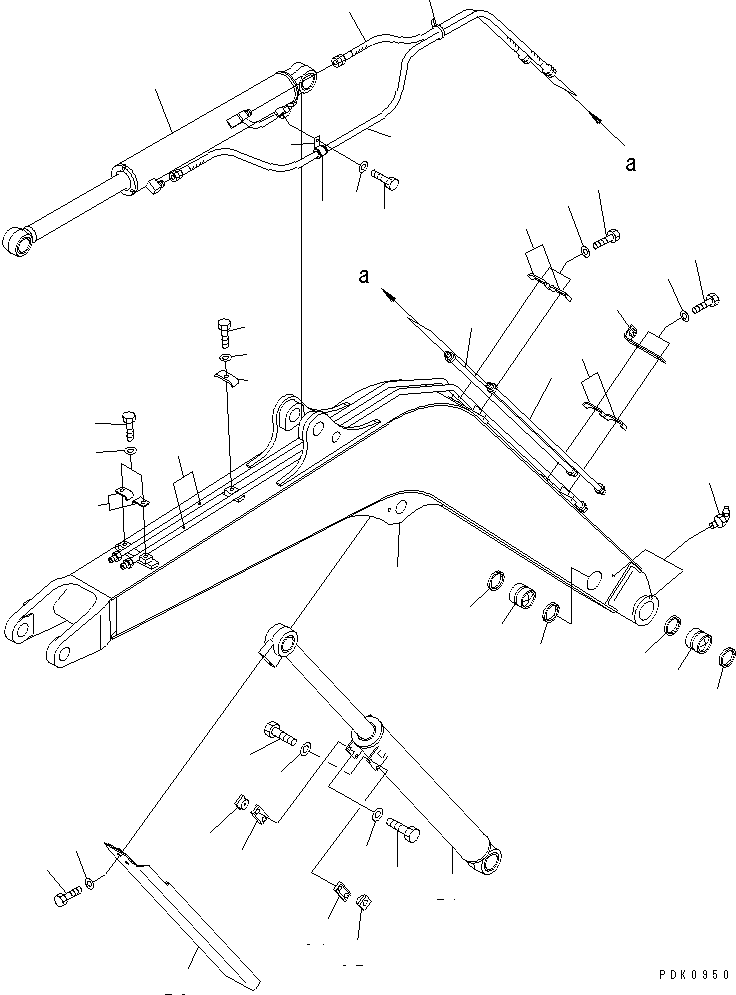 BOOM ASS'Y,(FOR BREAKER) 20R-970-0130 KOMATSU