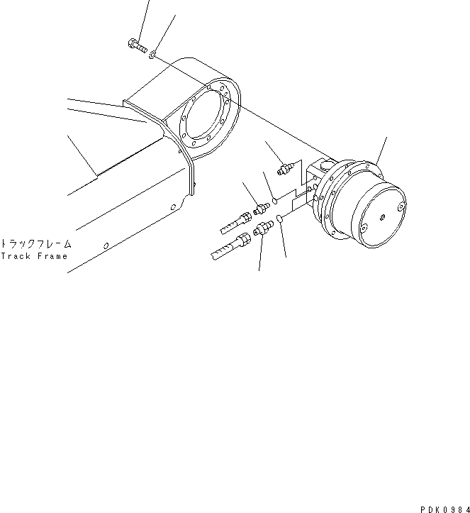 TRAVEL MOTOR ASS'Y (20T-60-87120) KOMATSU