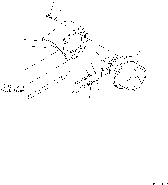 TRAVEL MOTOR ASS'Y (20T-60-82121) KOMATSU