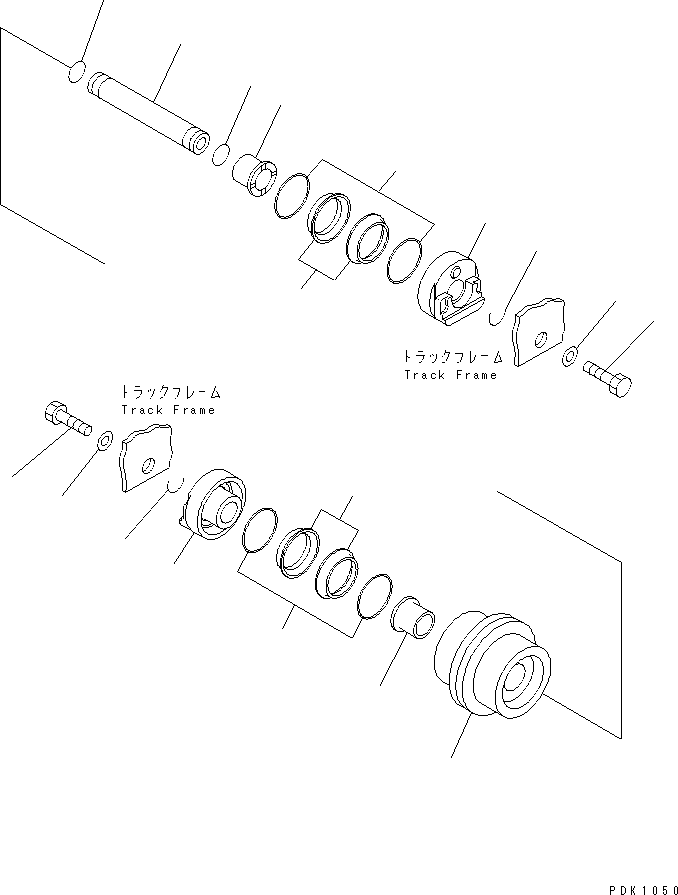Опорный каток в сборе 20T-30-00170 KOMATSU