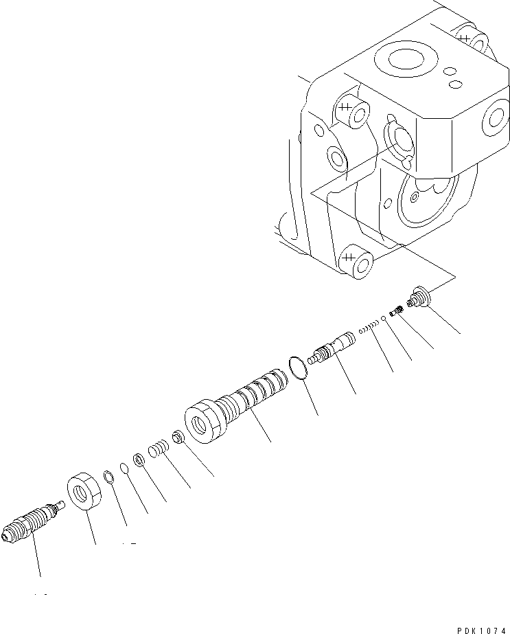 VALVE ASS'Y,LS 708-1S-03720 KOMATSU