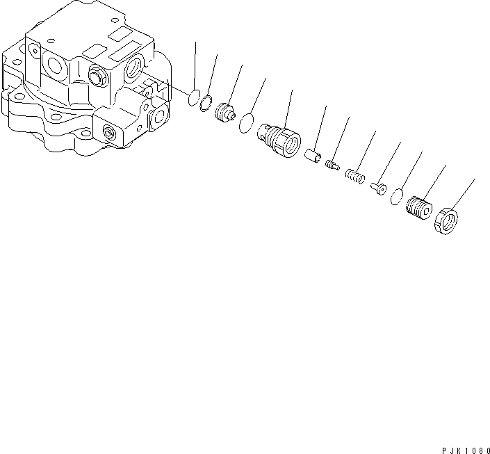Предохранительный клапан в сборе 708-7T-02150 KOMATSU
