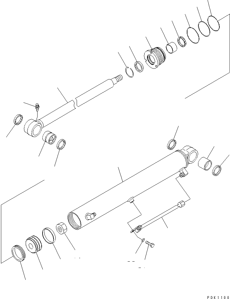 CYLINDER ASS'Y,BOOM SWING 20S-63-02432 KOMATSU
