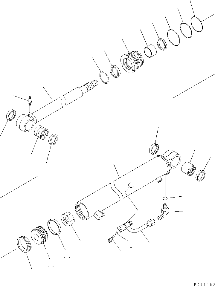 CYLINDER ASS'Y,ARM 20S-63-02414 KOMATSU