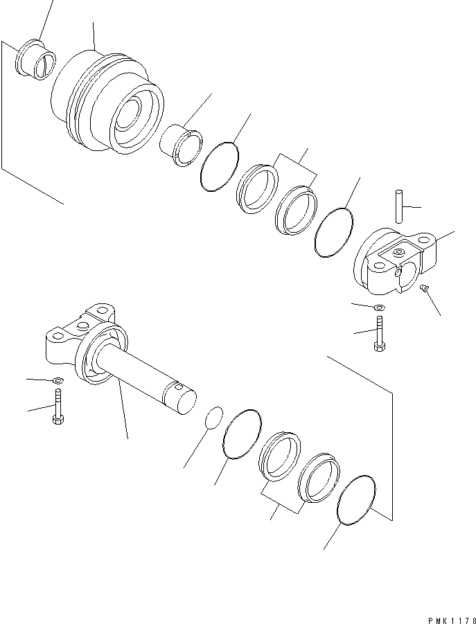 Опорный каток в сборе 201-30-00290 KOMATSU