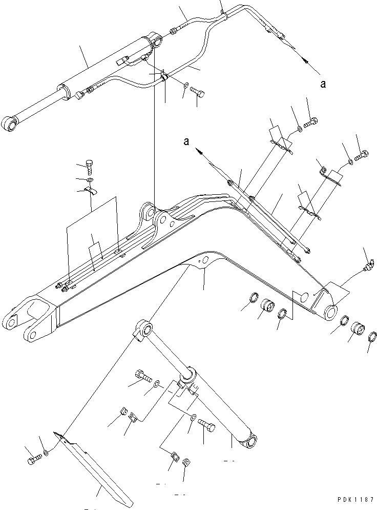 BOOM ASS'Y,(FOR BREAKER) 20S-970-0130 KOMATSU