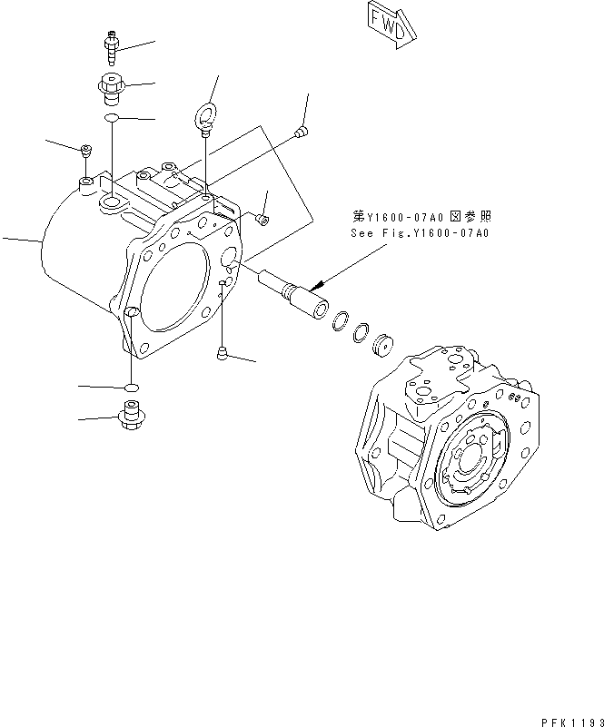 CASE ASS'Y,REAR (\7\708-2H-04190) KOMATSU