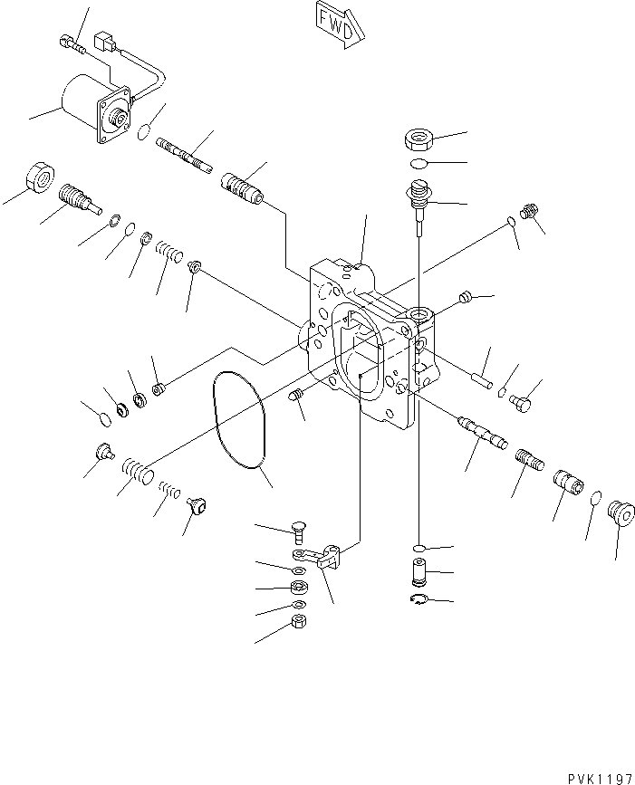 VALVE ASS'Y,SERVO 708-2H-03270 KOMATSU