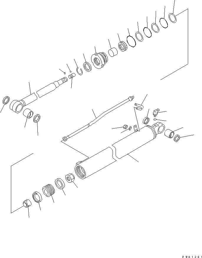 CYLINDER ASS'Y,ARM 707-00-0A050 KOMATSU