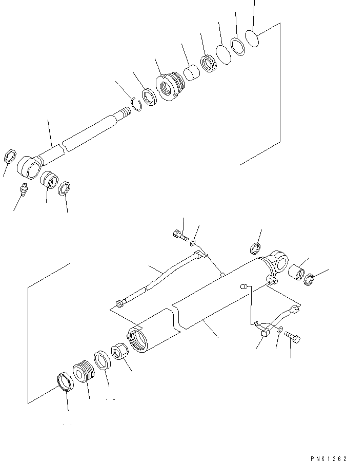 CYLINDER ASS'Y \,BUCKET 201-63-02520 KOMATSU