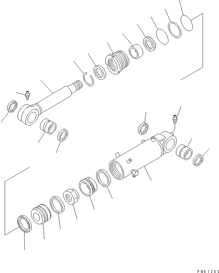 CYLINDER ASS'Y,BLADE 201-63-02550 KOMATSU