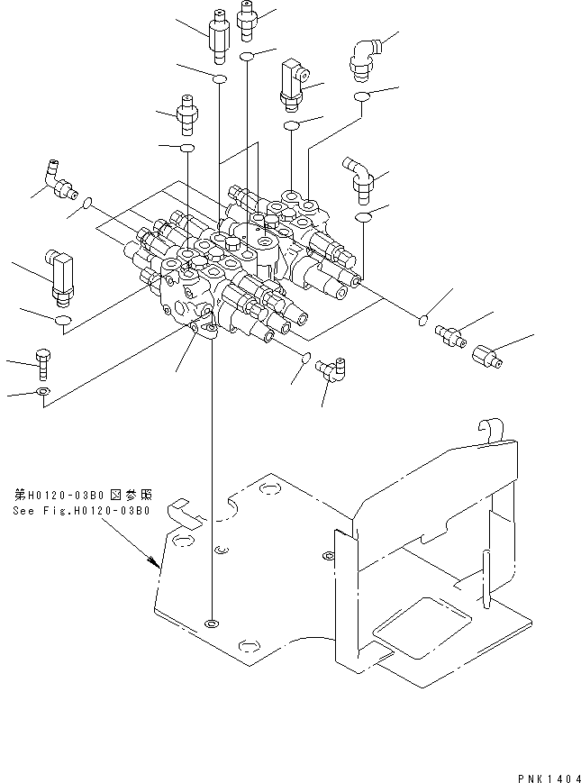 VALVE ASS'Y,(SEE FIG.Y1680-01B0) (20U-60-23210) KOMATSU