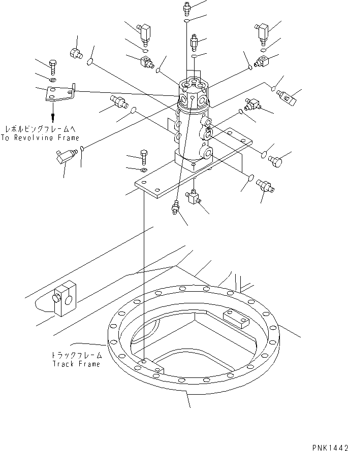 SWIVEL JOINT ASS'Y,(SEE FIG.Y1627-01A0A) (703-06-22111) KOMATSU